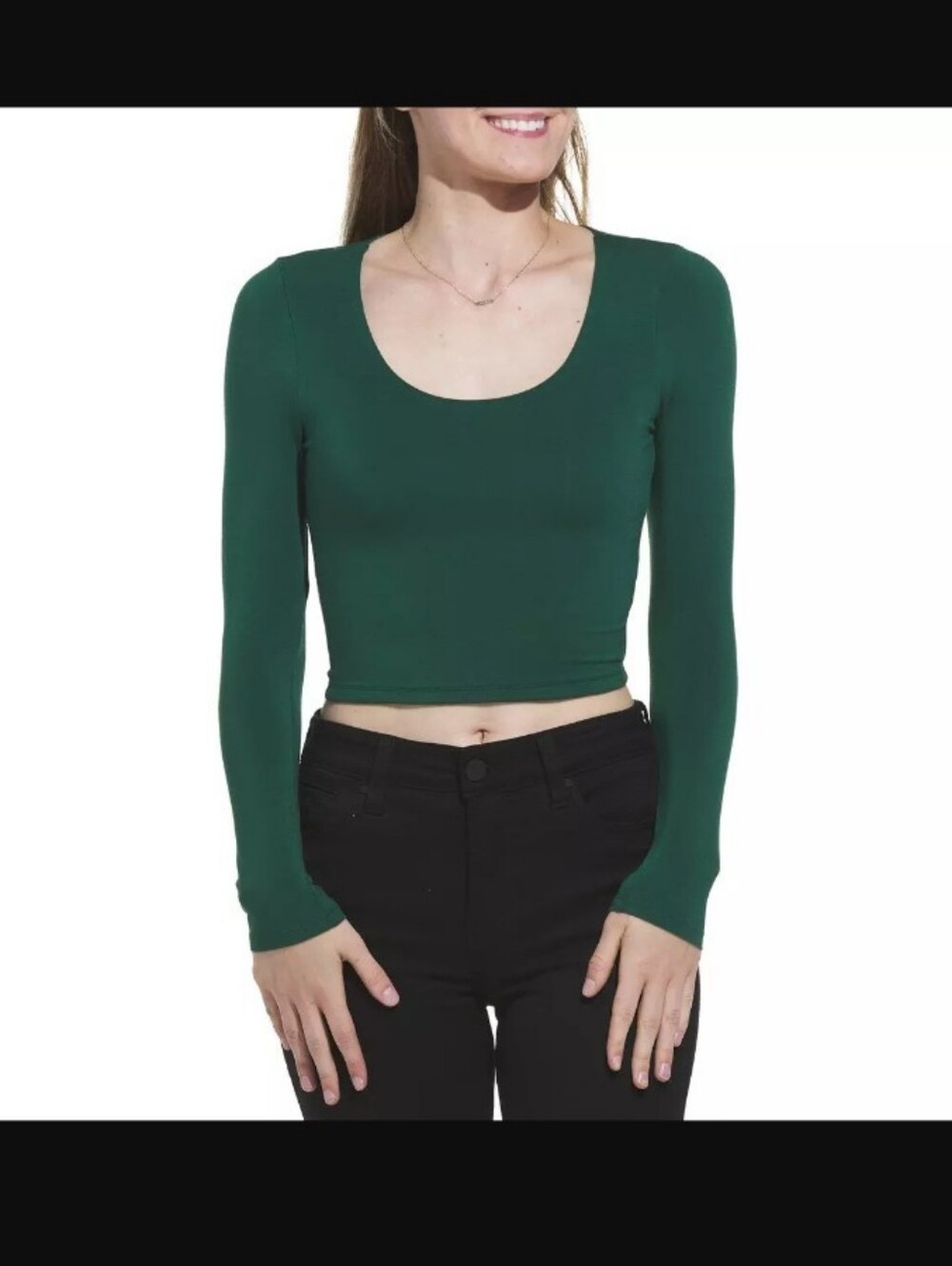 Nwt Two Double Zero Cropped Tops In Green And Blue Size Medium
